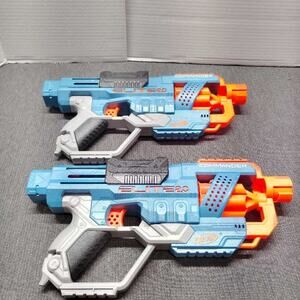 Nerf Elite 2.0 Commander RD-6 Blaster 2 Pack Blue Orange Toy